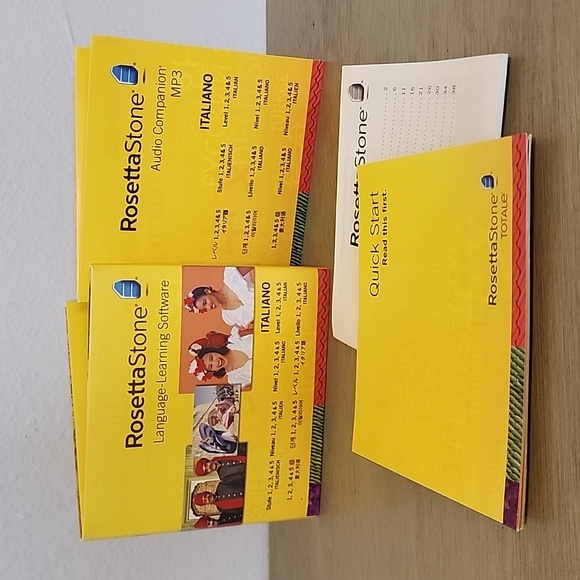 Rosetta Stone Italian V4 Totale Levels 1-5 CD Rom Language Learning - Picture 3 of 5